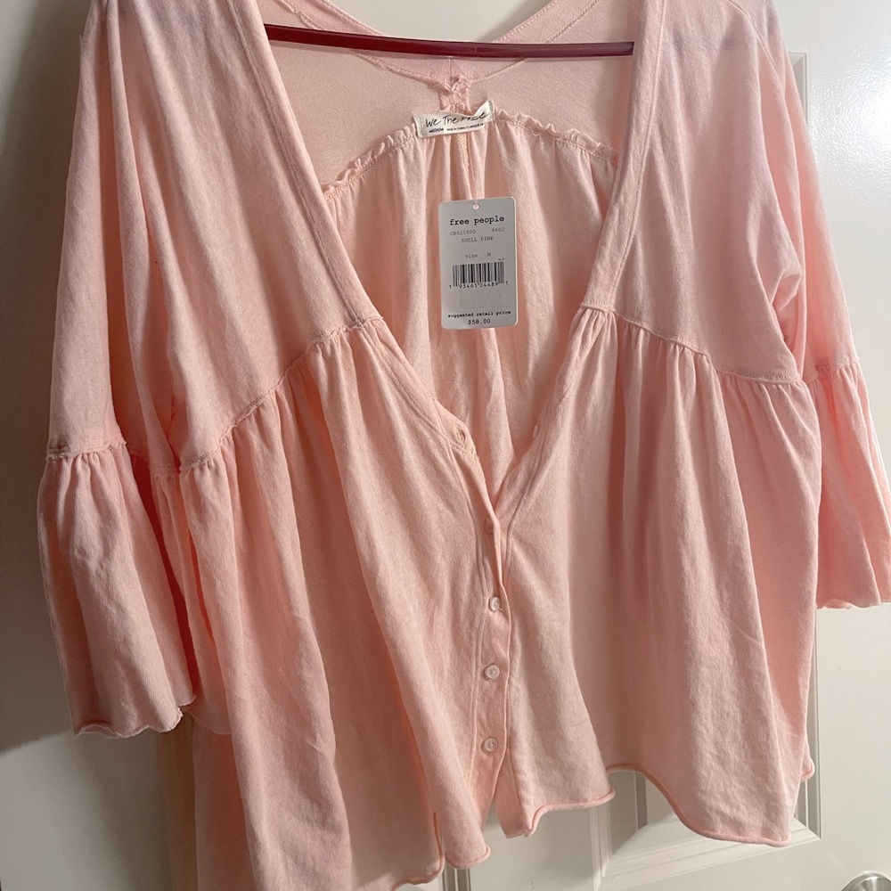 FP adorable top- color is a soft salmon